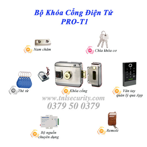 Bộ khóa cổng điện tử PRO-T1